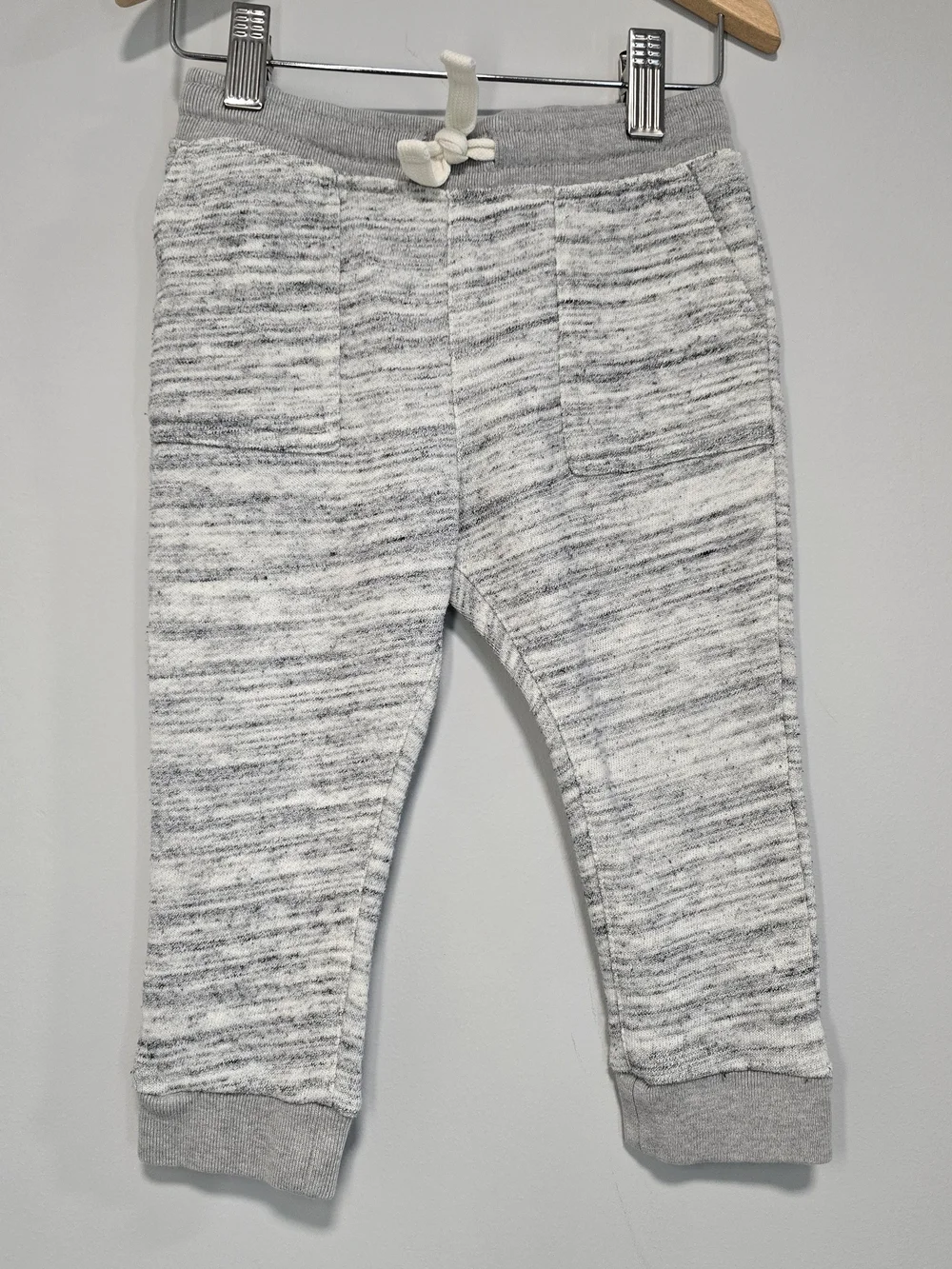 OshKosh B'gosh Marled Gray & White Jogger Sweatpants
